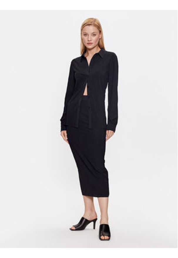 Max Mara Leisure Koszula Paio 2339560134 Czarny Regular Fit. Kolor: czarny. Materiał: syntetyk