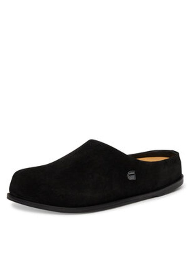 G-Star RAW - G-Star Raw Klapki LYLI-118913 Czarny. Kolor: czarny. Materiał: skóra, zamsz