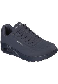 skechers - Adidasy Skechers Uno Stand On Air, Mężczyźni. Kolor: niebieski. Materiał: skóra ekologiczna, materiał. Sport: fitness
