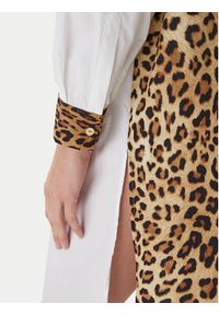 LOLA CASADEMUNT Sukienka koszulowa LS2615118 Écru Loose Fit. Materiał: bawełna. Typ sukienki: koszulowe #4