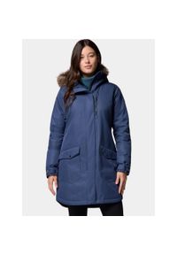 columbia - Płaszcz Zimowy Damski Columbia Suttle Mountain. Kolor: niebieski. Materiał: puch. Sezon: zima. Sport: turystyka piesza #1
