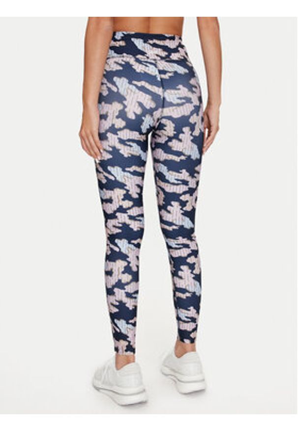Reebok Legginsy Train Como Tight 100076266 Granatowy Slim Fit. Kolor: niebieski. Materiał: syntetyk