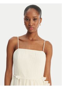 Guess Sukienka koktajlowa W6GKA GW2584 Écru Regular Fit. Materiał: syntetyk. Styl: wizytowy #4