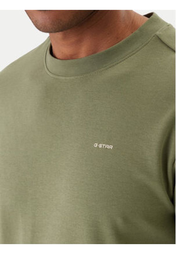 G-Star RAW - G-Star Raw T-Shirt D28609-C812 Zielony Regular Fit. Kolor: zielony. Materiał: bawełna