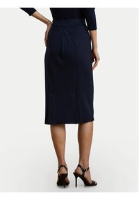 Lauren Ralph Lauren - LAUREN RALPH LAUREN Spódnica ołówkowa 200957618001 Granatowy Regular Fit. Kolor: niebieski. Materiał: wiskoza #5