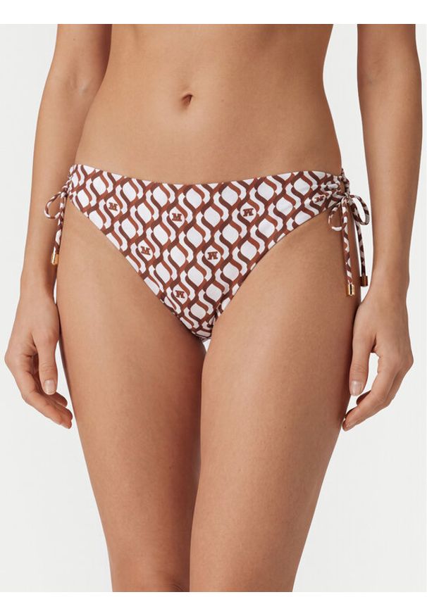 Max Mara Beachwear Dół od bikini Sibilla 2616821269 Brązowy. Kolor: brązowy. Materiał: syntetyk