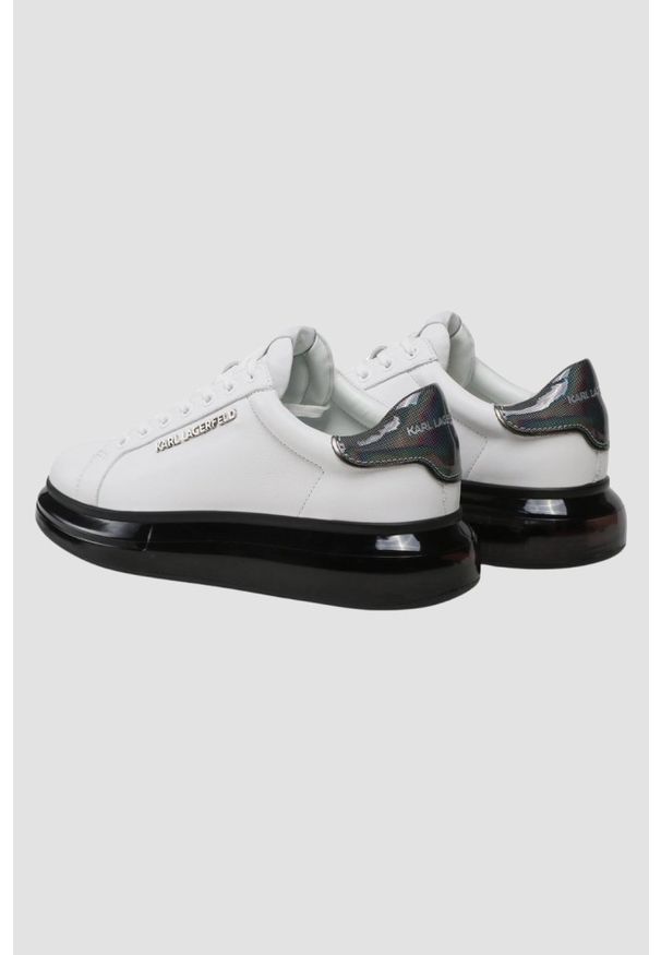 Karl Lagerfeld - KARL LAGERFELD Białe męskie sneakersy KAPRI KUSHION Lo Lace Lthr, Rozmiar 45. Kolor: biały
