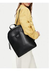 Calvin Klein Plecak Ck Push Domed Backpack K60K612341 Czarny. Kolor: czarny. Materiał: skóra