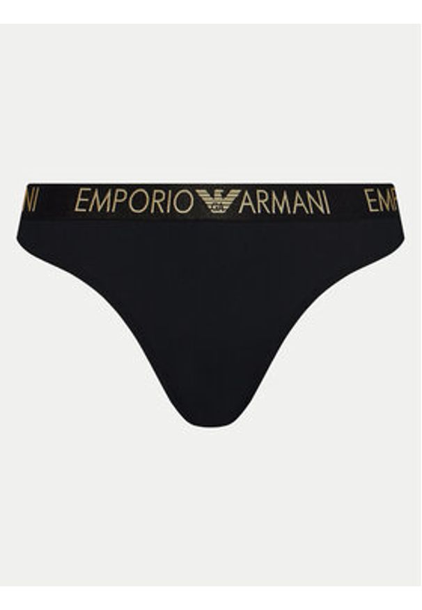 Emporio Armani Underwear Komplet 2 par stringów 163333 4F235 00020 Czarny. Kolor: czarny. Materiał: syntetyk