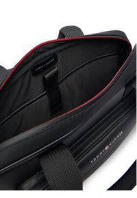 TOMMY HILFIGER - Tommy Hilfiger Torba na laptopa Th Foundation Computer Bag AM0AM13626 Czarny. Kolor: czarny. Materiał: skóra #5