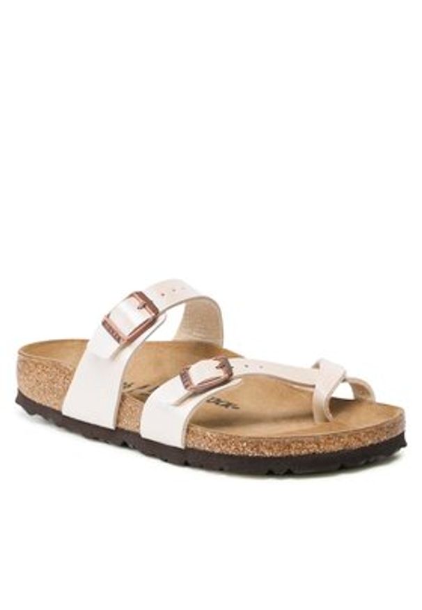 Birkenstock Japonki Mayari 1020664 Écru. Materiał: skóra