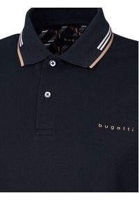Bugatti Polo 8150-75031C Granatowy Regular Fit. Typ kołnierza: polo. Kolor: niebieski. Materiał: syntetyk, bawełna #4