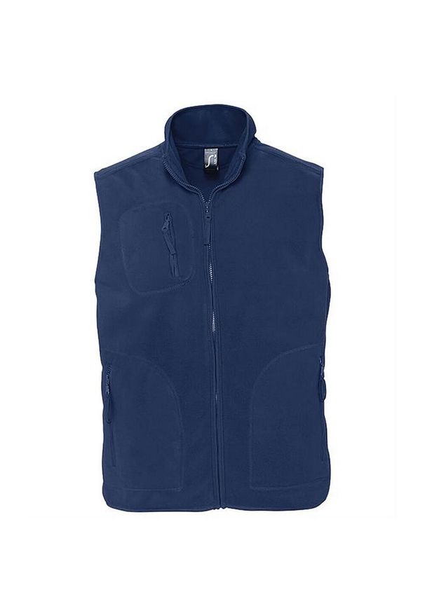 SOL'S - Polarowa Kamizelka Dla Dorosłych Unisex Norway. Kolor: niebieski. Materiał: polar. Sezon: zima