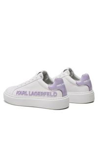 Karl Lagerfeld - KARL LAGERFELD Sneakersy KL62210 Biały. Kolor: biały. Materiał: skóra #6