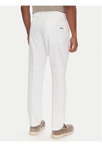 BOSS Spodnie materiałowe T_Commuter-Slim 50534303 Biały Slim Fit. Kolor: biały. Materiał: syntetyk #5