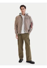 Alpha Industries Kurtka bomber Ma-1 196108 Beżowy Regular Fit. Kolor: beżowy. Materiał: syntetyk #7