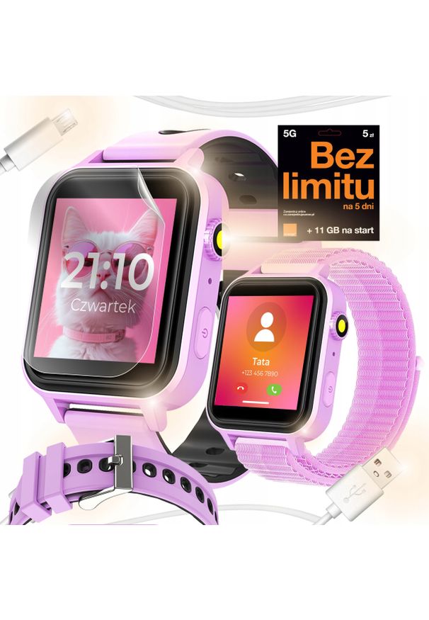 WonderWatch - SMARTWATCH ZEGAREK TELEFON DLA DZIECI ROZMOWY MUZYKA GRY LATARKA KROKOMIERZ. Rodzaj zegarka: smartwatch