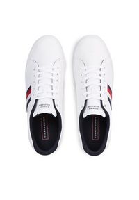 TOMMY HILFIGER - Tommy Hilfiger Tenisówki Iconic Vulc Stripes Mesh FM0FM05072 Biały. Kolor: biały. Materiał: materiał