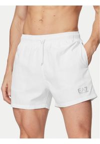 EA7 Emporio Armani Szorty kąpielowe 7M001677 AF13019 M0076 Biały Regular Fit. Kolor: biały. Materiał: syntetyk #1