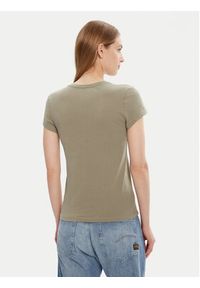G-Star RAW - G-Star Raw T-Shirt Eyben D24533-4107 Zielony Slim Fit. Kolor: zielony. Materiał: bawełna #3