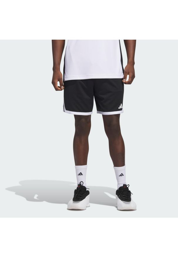 Adidas - Szorty 3G Speed Reversible Basketball AEROREADY. Kolor: czarny, biały, wielokolorowy. Sport: koszykówka