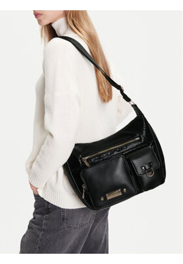 Monnari Torebka BAG6020 Czarny. Kolor: czarny. Materiał: skórzane