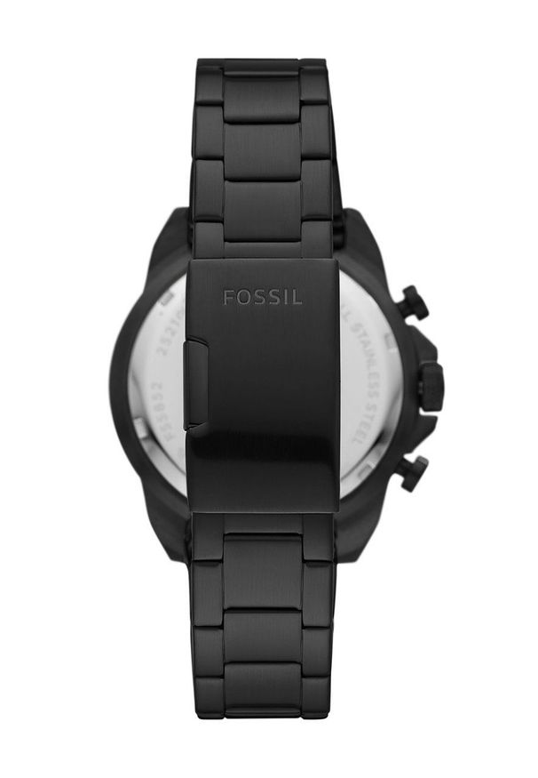 Fossil Zegarek męski kolor czarny. Kolor: czarny. Materiał: materiał