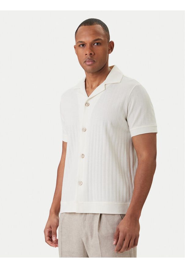 JOOP! Koszula Juanmanuel 30101936 Écru Regular Fit. Kolor: kremowy. Materiał: bawełna