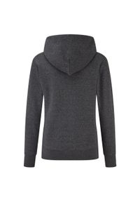 FRUIT OF THE LOOM - Bluza Damska Z Kapturem Classic Heather. Typ kołnierza: kaptur. Kolor: szary