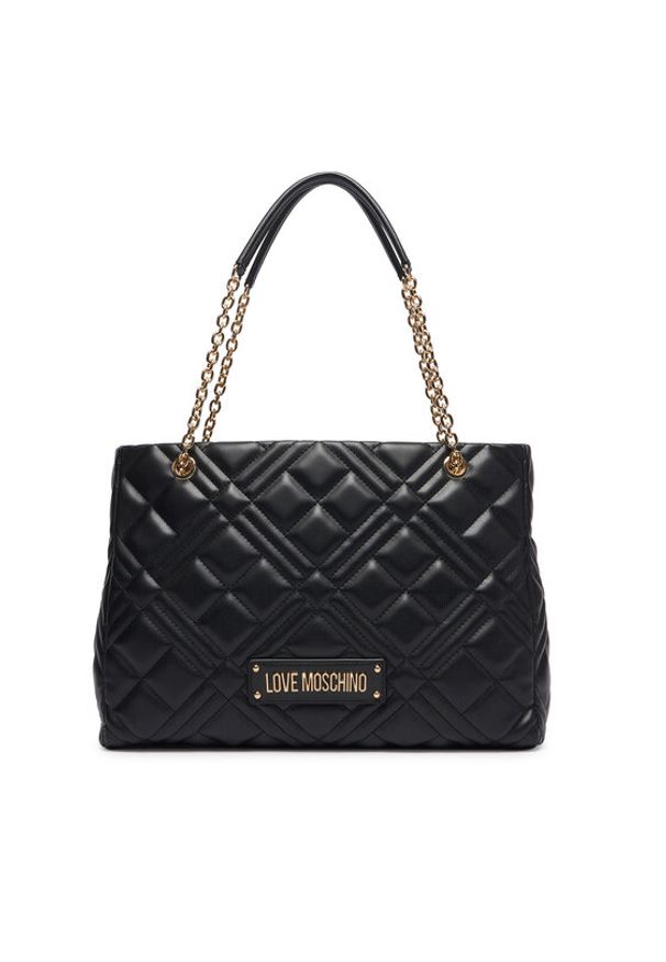 Love Moschino - LOVE MOSCHINO Torebka JC4145PP1PLA0000 Czarny. Kolor: czarny. Materiał: skórzane