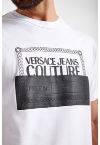 Versace Jeans Couture - T-shirt VERSACE JEANS COUTURE. Długość rękawa: krótki rękaw. Długość: krótkie