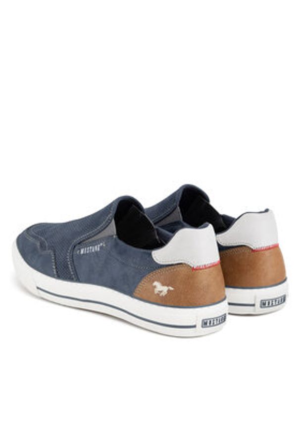 Mustang Tenisówki 4198-402 Granatowy. Kolor: niebieski. Materiał: materiał, syntetyk