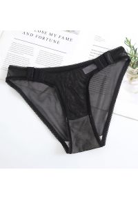 Intica - Tangi z niskim stanem z lekkiego materiału Maiki. Stan: obniżony. Kolor: czarny. Materiał: materiał #1