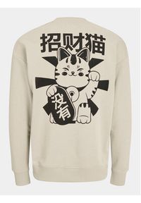 Jack & Jones Bluza Dirk 12249455 Beżowy Wide Fit. Kolor: beżowy. Materiał: bawełna, syntetyk #6