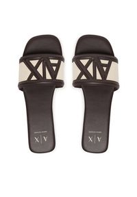Armani Exchange Klapki XW002568 AF22752 MZ766 Brązowy. Kolor: brązowy. Materiał: skóra #2