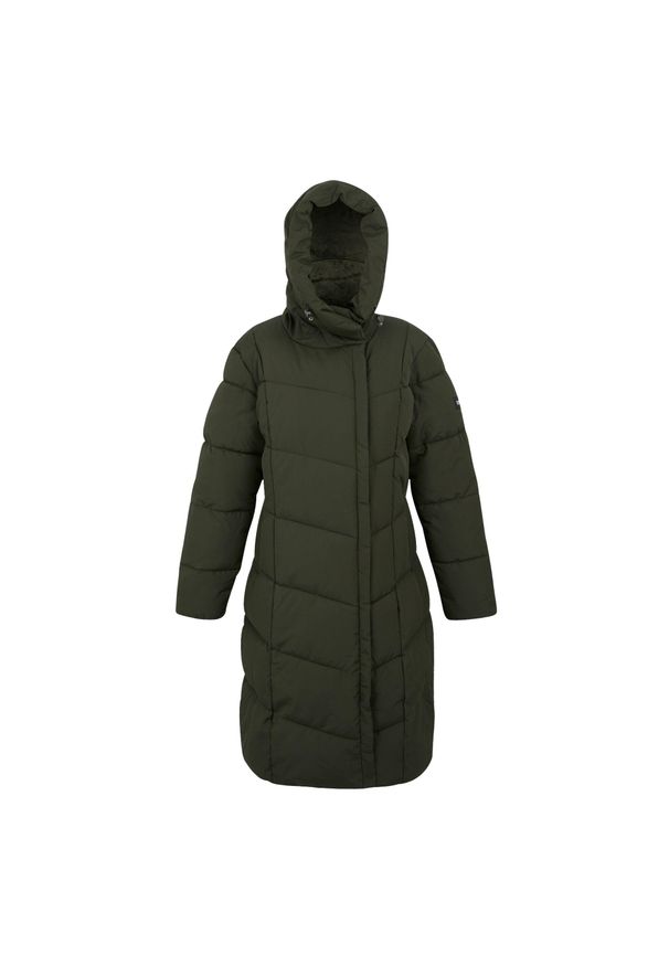 Regatta - Nurie Damska kurtka turystyczna z przegrodami. Kolor: zielony. Materiał: puch. Sport: turystyka piesza