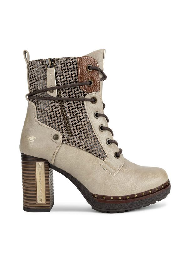 Trzewiki Mustang. Kolor: beżowy