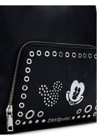 Desigual Plecak Mickey Rock Sumy 25SAKP06 Czarny. Kolor: czarny. Materiał: skóra. Styl: rockowy