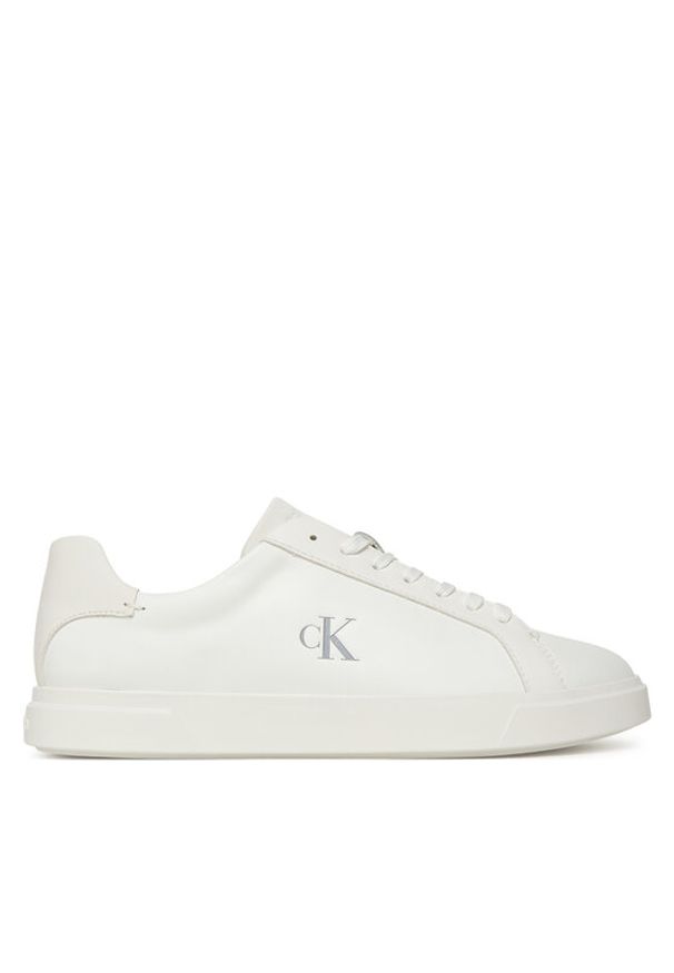 Calvin Klein Sneakersy Low Pro Cups Lth Mg HW0HW02823 Biały. Kolor: biały. Materiał: skóra