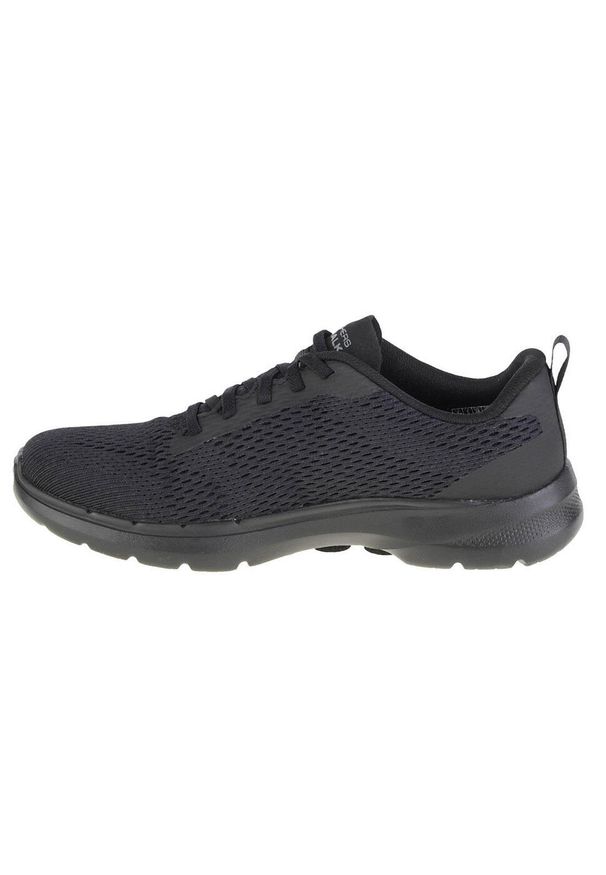 skechers - Buty do chodzenia damskie, Skechers Go Walk 6 - Bold Vision. Kolor: czarny. Model: Skechers Sport. Sport: turystyka piesza