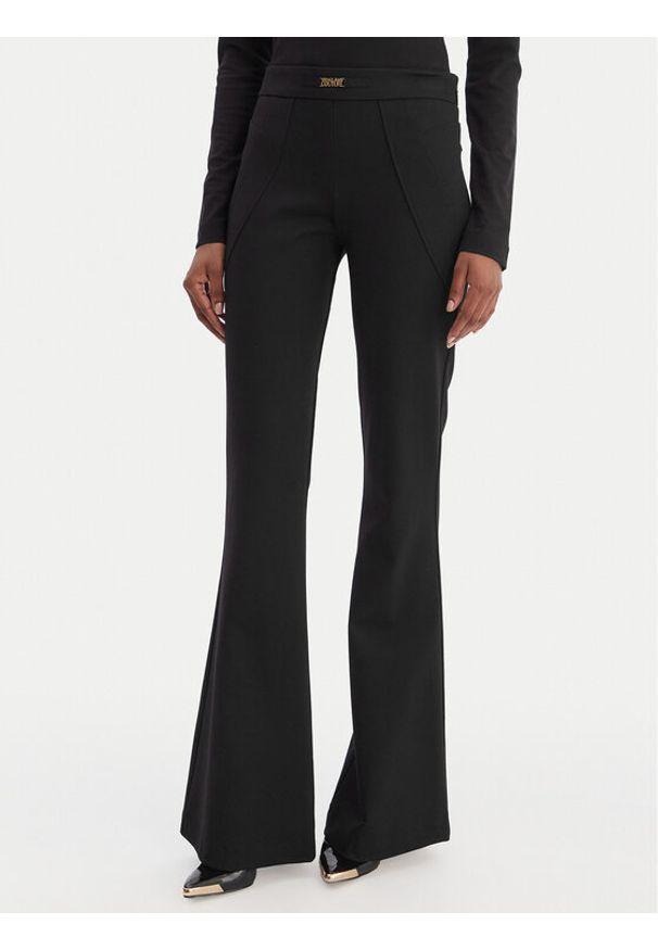 Versace Jeans Couture Spodnie materiałowe 80HAA115 J0092 Czarny Flare Fit. Kolor: czarny. Materiał: syntetyk
