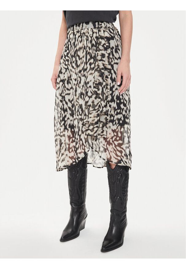 Morgan Spódnica midi 241-JAILY.F Beżowy Regular Fit. Kolor: beżowy. Materiał: syntetyk