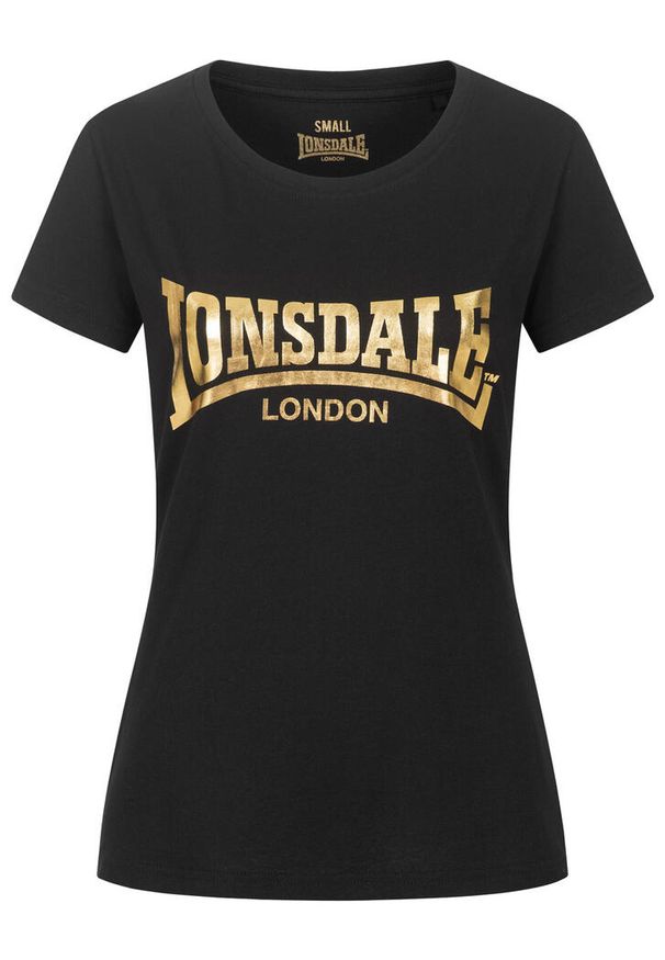 Koszulka damska Lonsdale Cartmel. Kolor: wielokolorowy, żółty, czarny. Materiał: bawełna, materiał