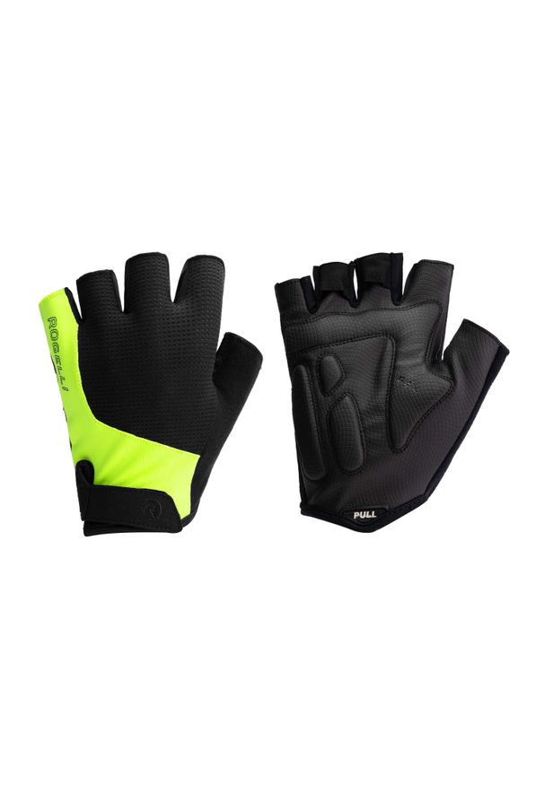 ROGELLI - Rękawiczki rowerowe męskie Rogelli Essential. Kolor: wielokolorowy, żółty, czarny. Sport: kolarstwo