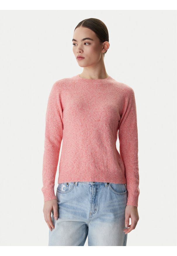 Vero Moda Sweter Doffy 10201022 Koralowy Regular Fit. Kolor: pomarańczowy. Materiał: syntetyk