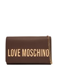Love Moschino - LOVE MOSCHINO Torebka JC4121PP0NKD031A Brązowy. Kolor: brązowy. Materiał: skórzane