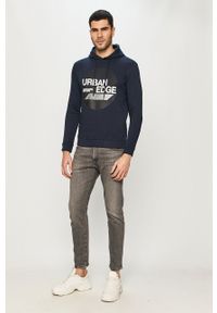 Jack & Jones - Bluza. Okazja: na co dzień. Typ kołnierza: kaptur. Kolor: niebieski. Wzór: nadruk. Styl: casual #3