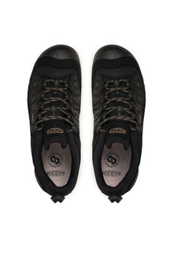 keen - Keen Trekkingi Targhee Iv Wp 1029827 Czarny. Kolor: czarny. Materiał: skóra. Sport: turystyka piesza