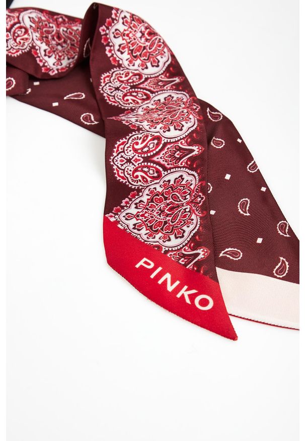 Pinko - Apaszka damska z jedwabiem Pogo PINKO. Materiał: jedwab