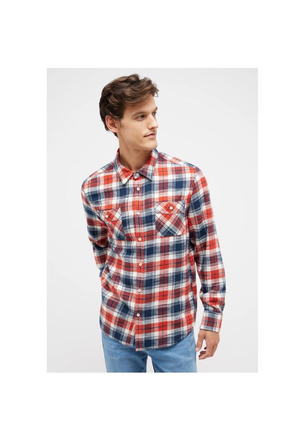 Męska Koszula Mustang Style Eastbridge Multicheck Red 1014768 12551